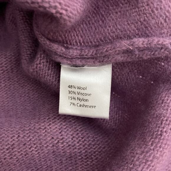 Women’s Cozy Cashmere Blend Sweater , Lilac, Women’s Small, Bartolini Brand EUC - Picture 7 of 8